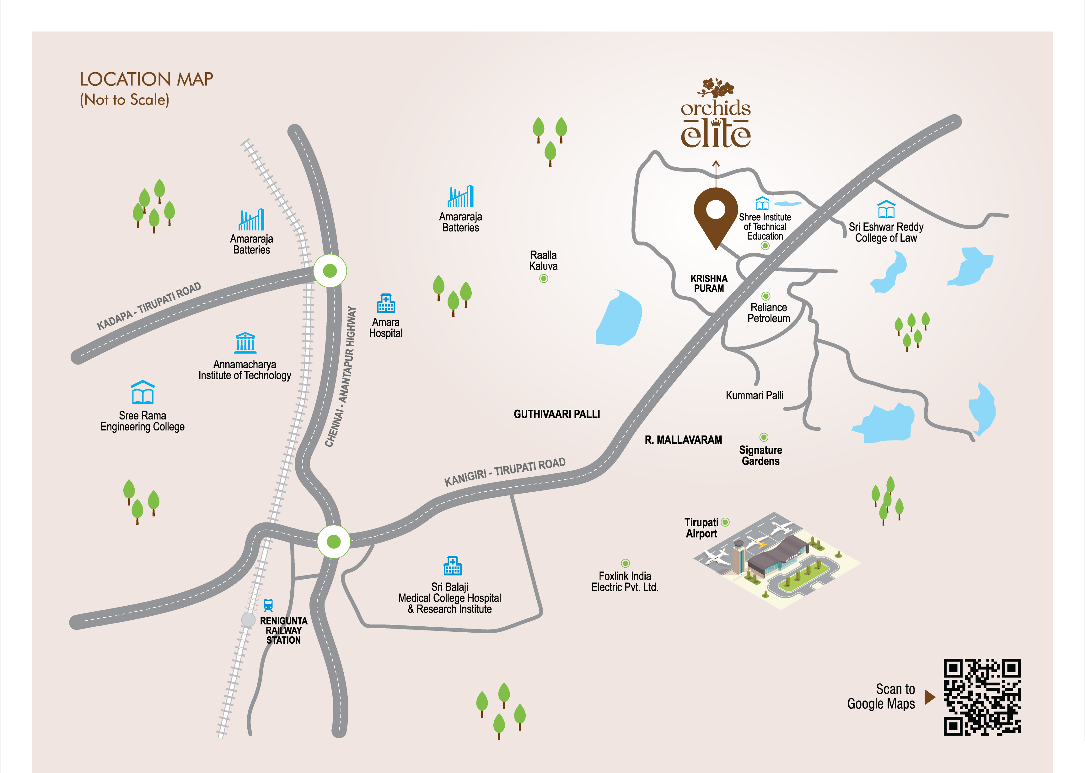 location map | Open Plots In Tirupati