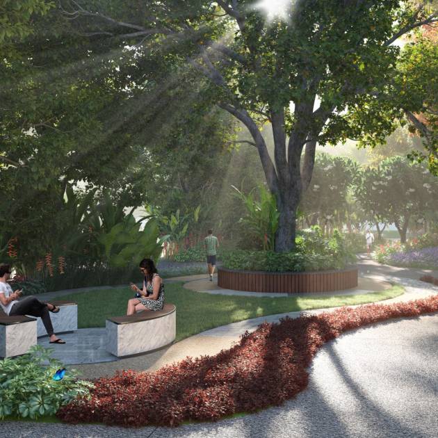 sitting area and park | Tuda Approved | Open Plots In Tirupati